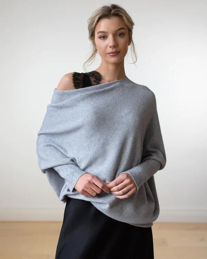 Asymmetrical Draped Sweater