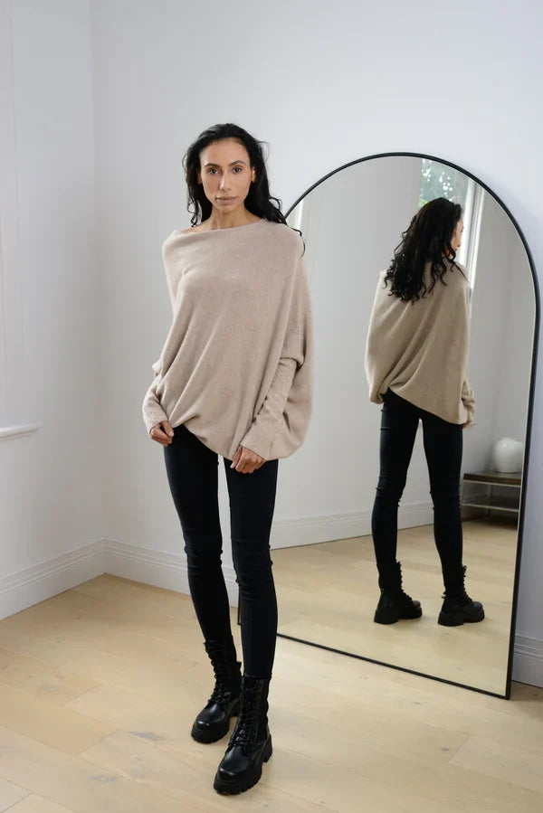 Asymmetrical Draped Sweater