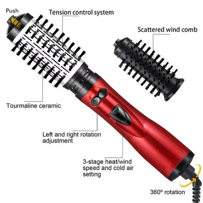 3 in 1 Hot Air Styler and Rotating Hair Dryer for Dry Hair, Curling and Straightening Hair