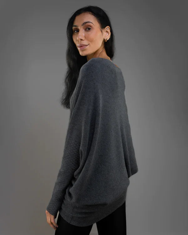 Asymmetrical Draped Sweater