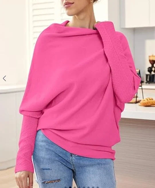 Asymmetrical Draped Sweater