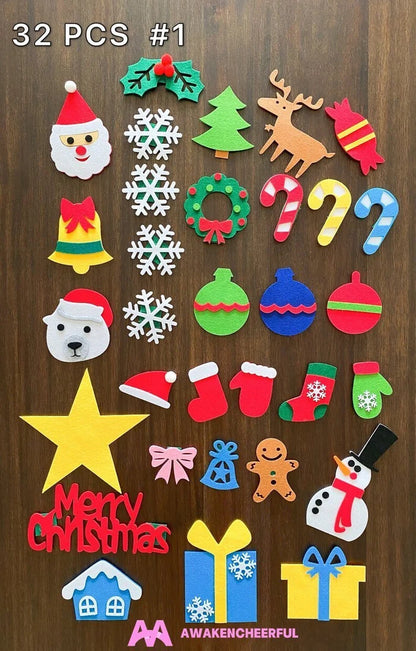 🎅🎄DIY Felt Christmas Tree Set 🎄