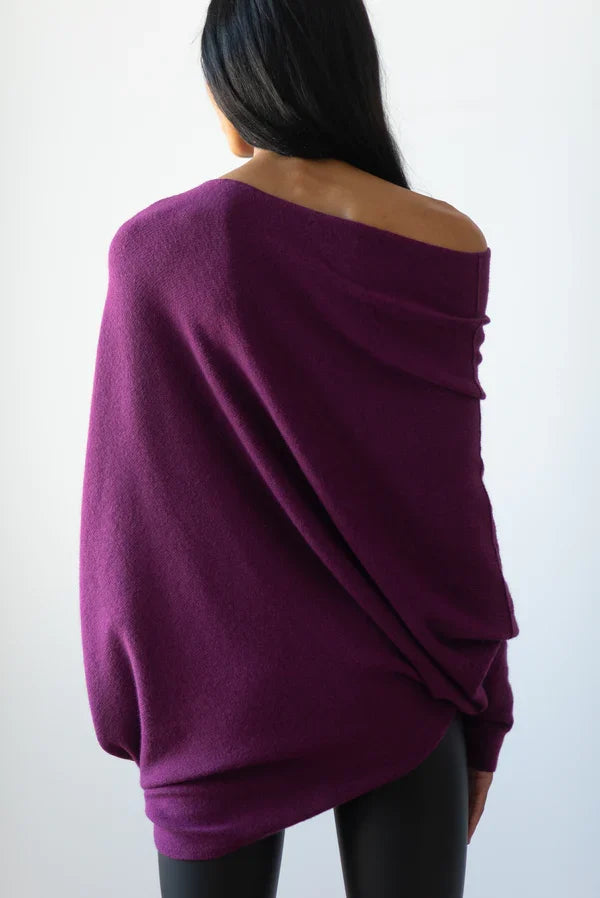 Asymmetrical Draped Sweater