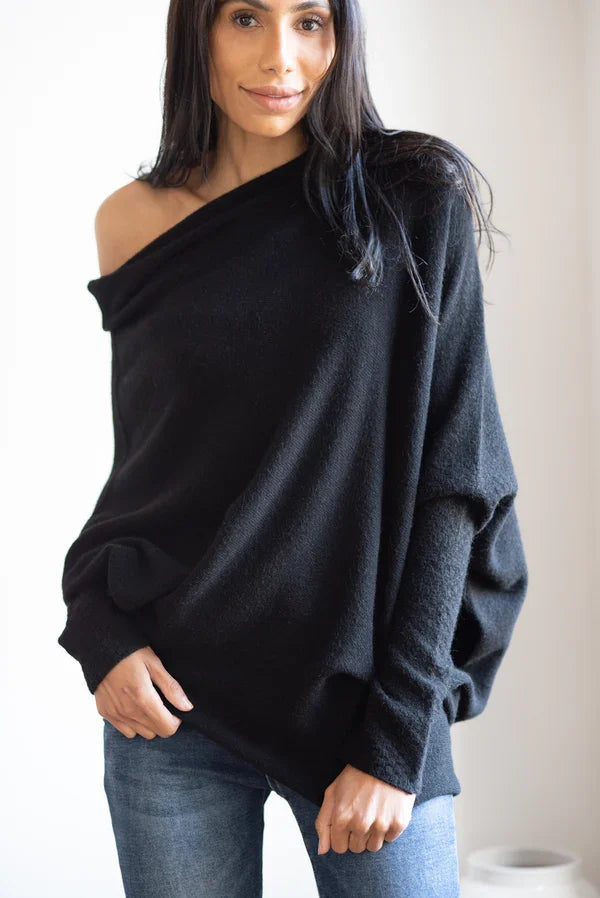 Asymmetrical Draped Sweater