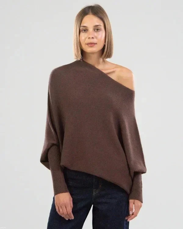 Asymmetrical Draped Sweater