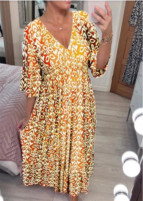 🔥Last Day 49% OFF🔥floral V-neck dress