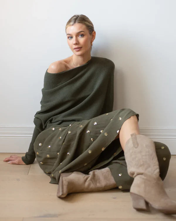 Asymmetrical Draped Sweater