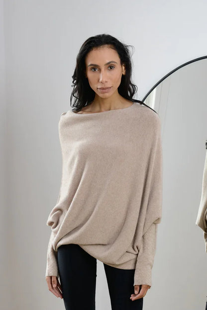 Asymmetrical Draped Sweater