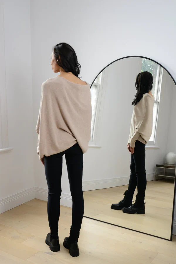 Asymmetrical Draped Sweater