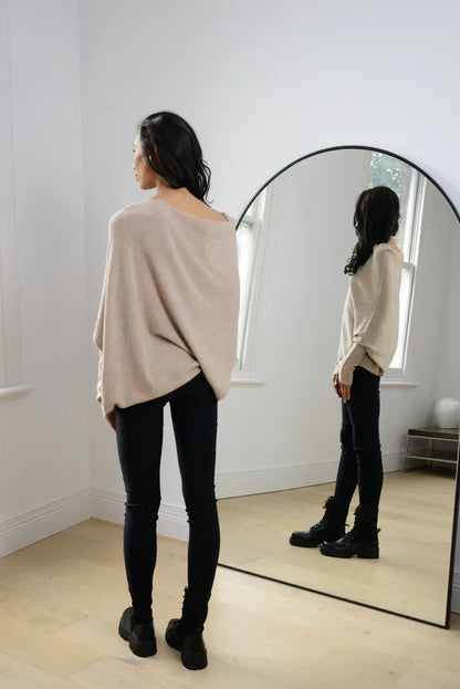 Asymmetrical Draped Sweater